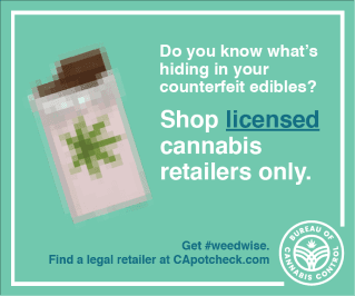 Digital Ad text: Do you know what's hiding in your counterfeit edibles?  Shop licensed cannabis r