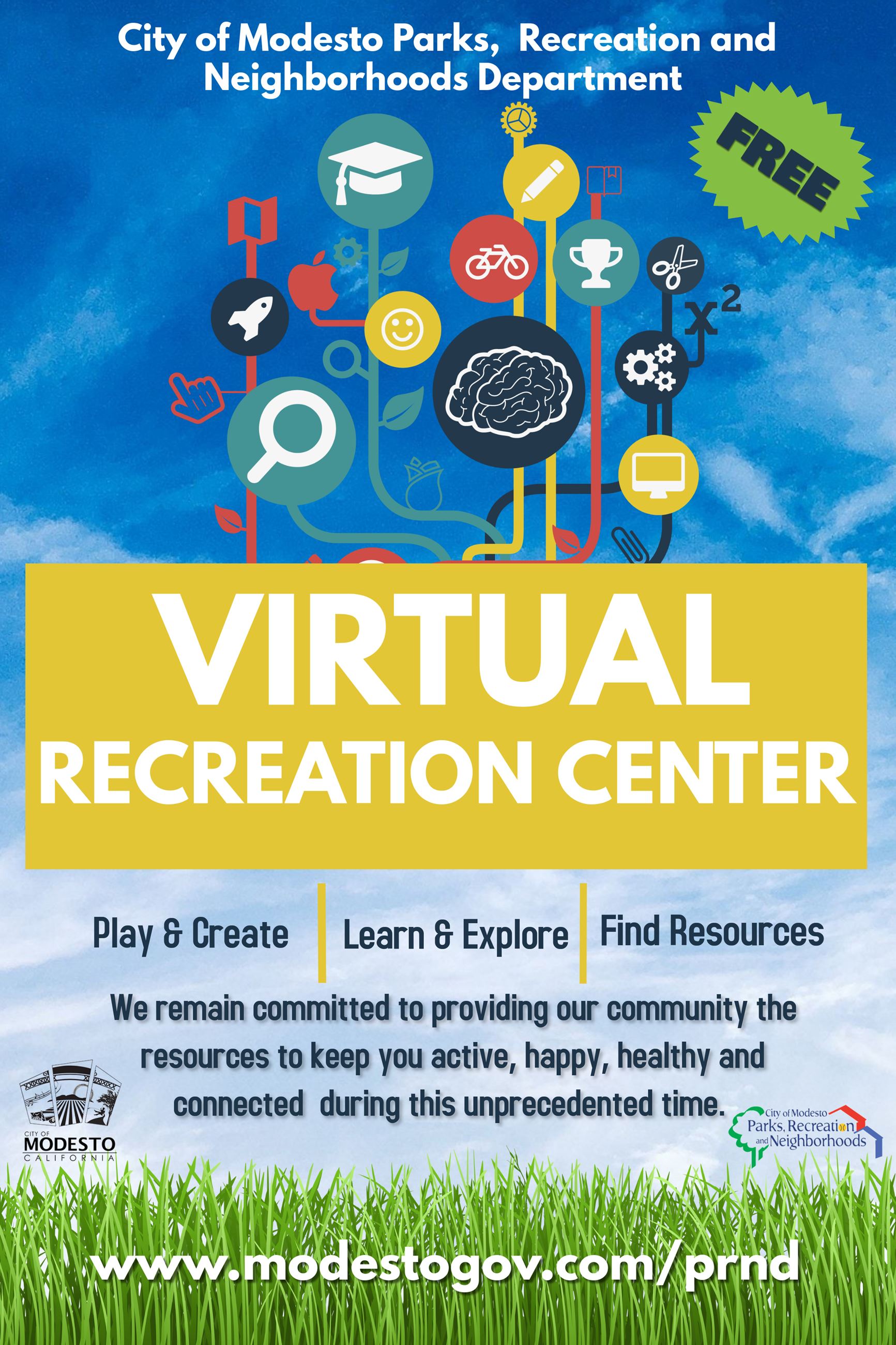 Virtual Recreation Center Flier