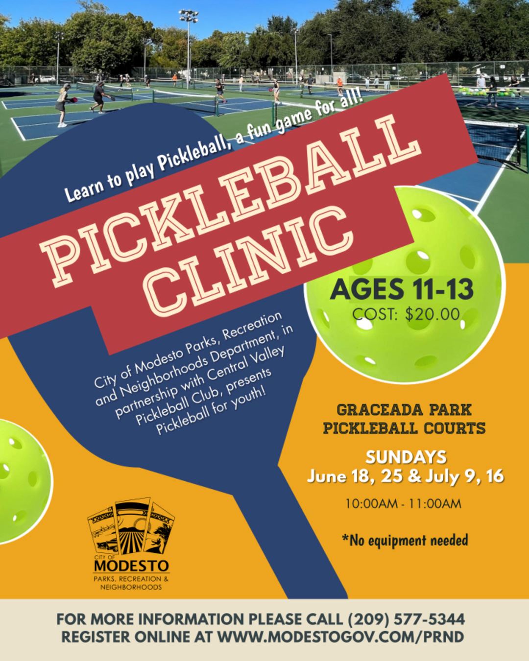 pickleball clinic- June 18th 