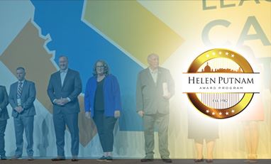 Helen Putnam Award with Mayor and City Manager