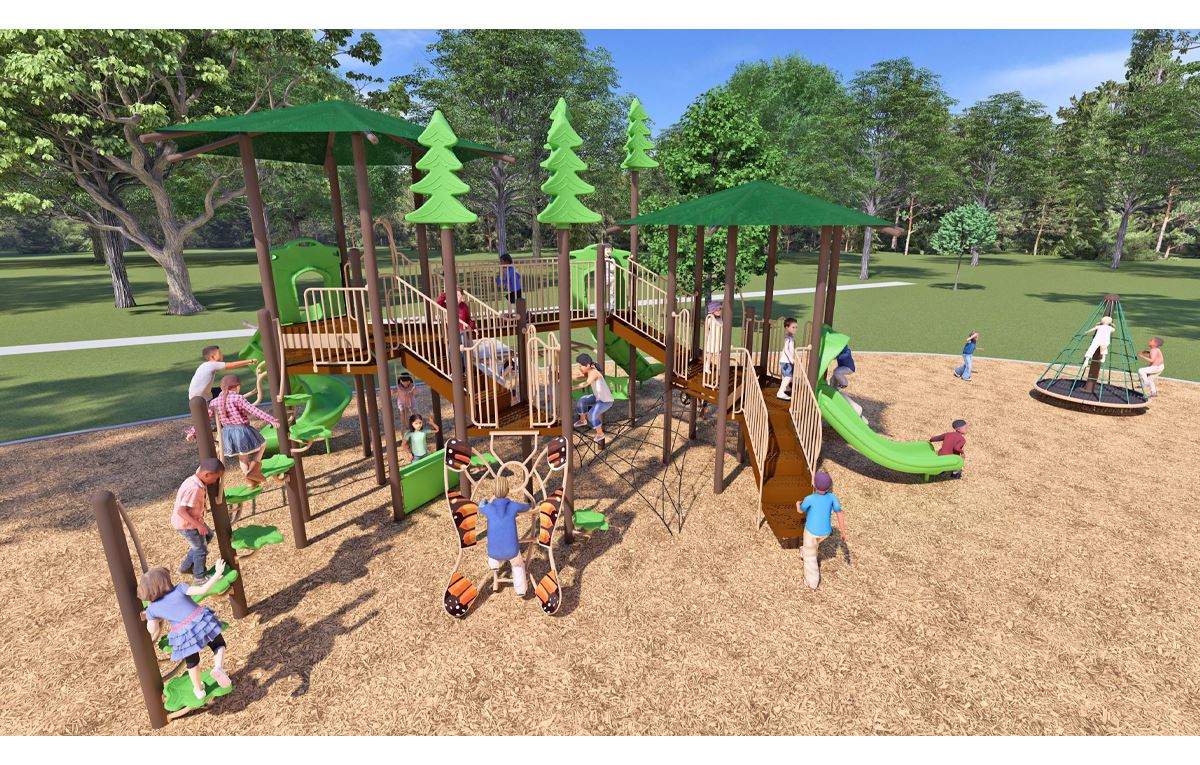Playground Renovation Rendering, Style 1