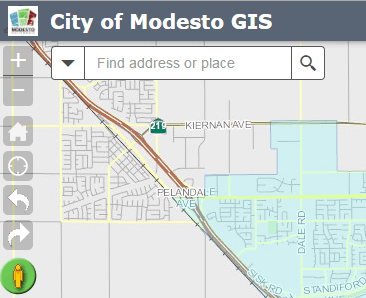 Screen Capture of GIS Map