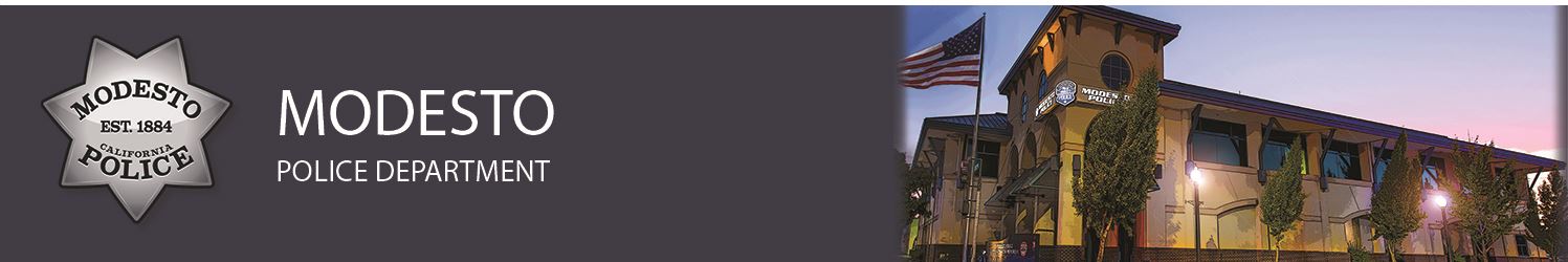Modesto Police Department Banner